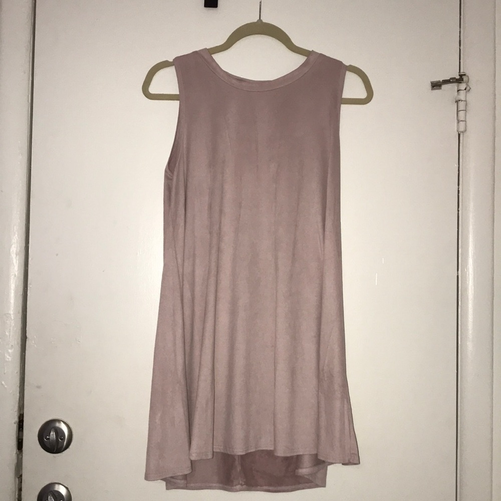 Feaux Suede shift dress